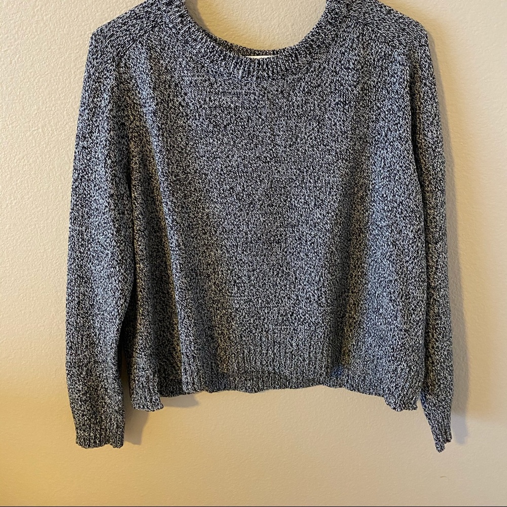Black and white sweater
